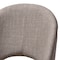 Baxton Studio Wesley Light Grey Upholstered Walnut Finished Wood Dining Chair, PK2 144-7945 - alternate 2